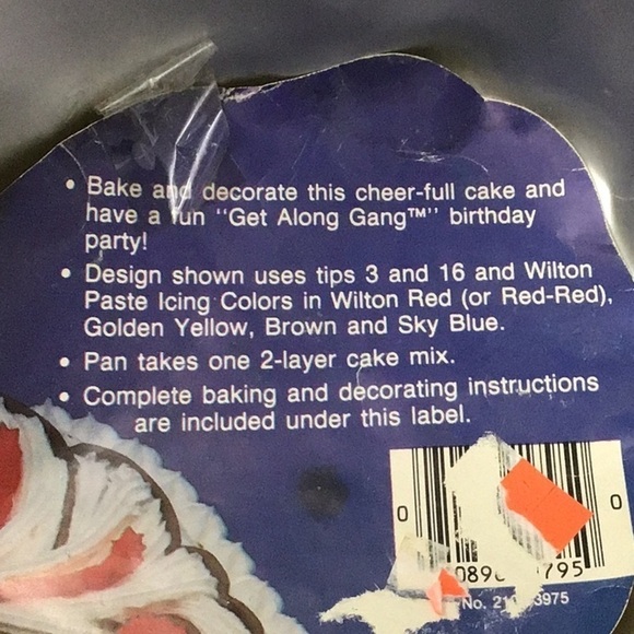 VINTAGE Wilton Get Along Gang Dotty Dog cake pan 2105-3975 - Picture 3 of 7